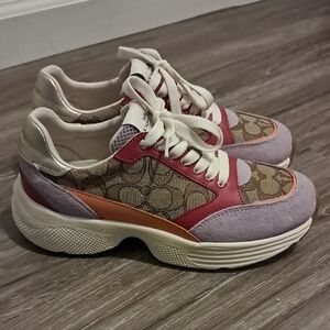 Coach Sneakers Women Size 7 New Worn (Nice)